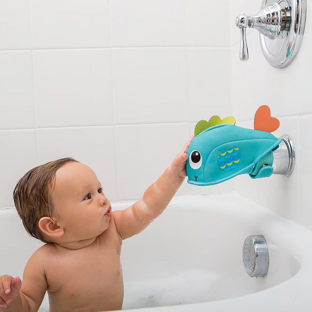 Teal Whale Bath Spout Cover Q39383