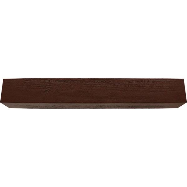 Rough Sawn Faux Wood Fireplace Mantel, Natural Pecan J261