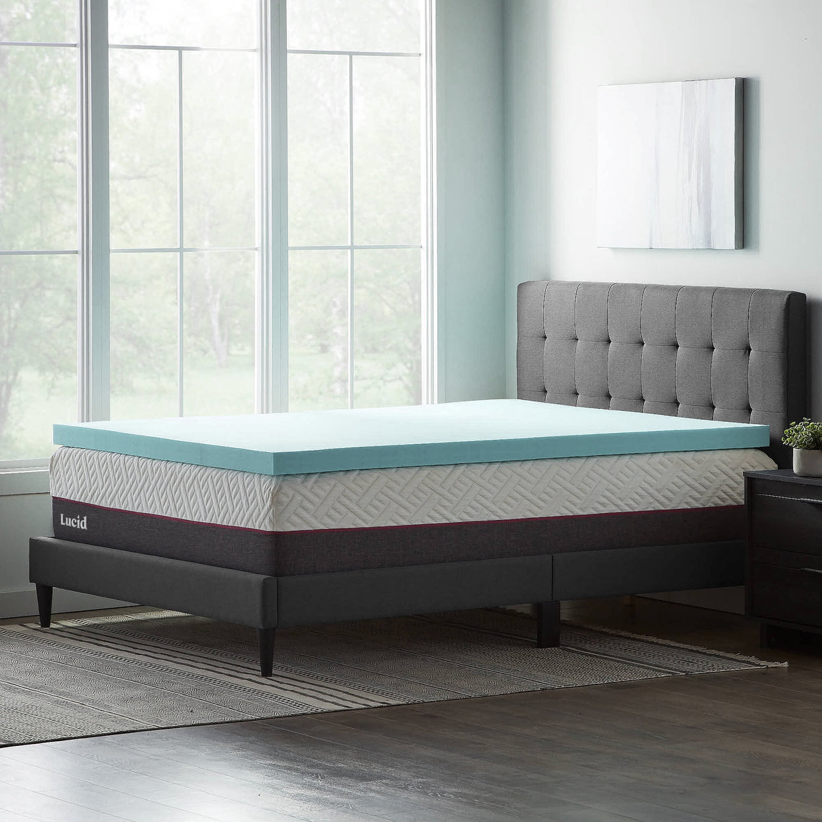 3" Cooling Gel Memory Foam Mattress Topper, Twin-XL Z988312