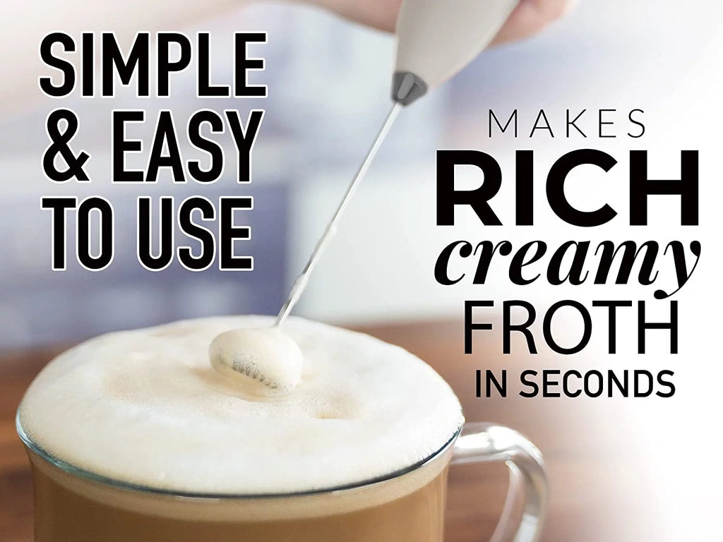 Handheld Electric Milk Frother with Stand L77813