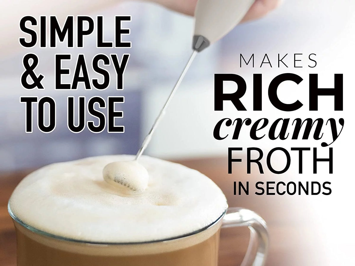 Handheld Electric Milk Frother with Stand L77813