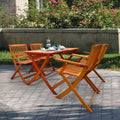 Foldable Patio Dining Set, 4 Folding Chairs & 1 Dining Table K279