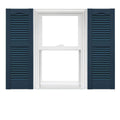 Open Louver Vinyl Shutters 1 Pair 14.5 x 60 Classic Blue V324
