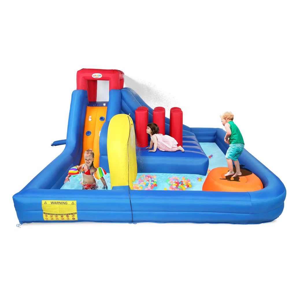 Inflatable Bounce House Castle with 2 Water Slide Pool I4278