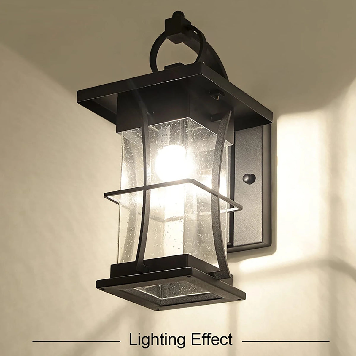 Waterproof Wall Sconce Light Fixture with Clear Glass Shade C94895