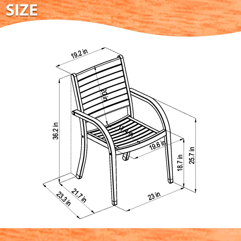 9-Piece Teak Finish Wood Extendable Patio Dining Set Y377