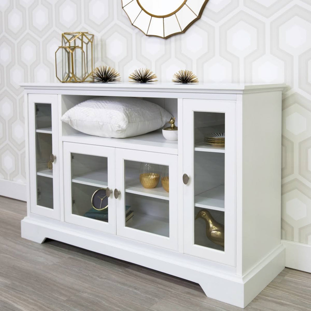 52x22 Wood TV Media Stand Storage Console I2353
