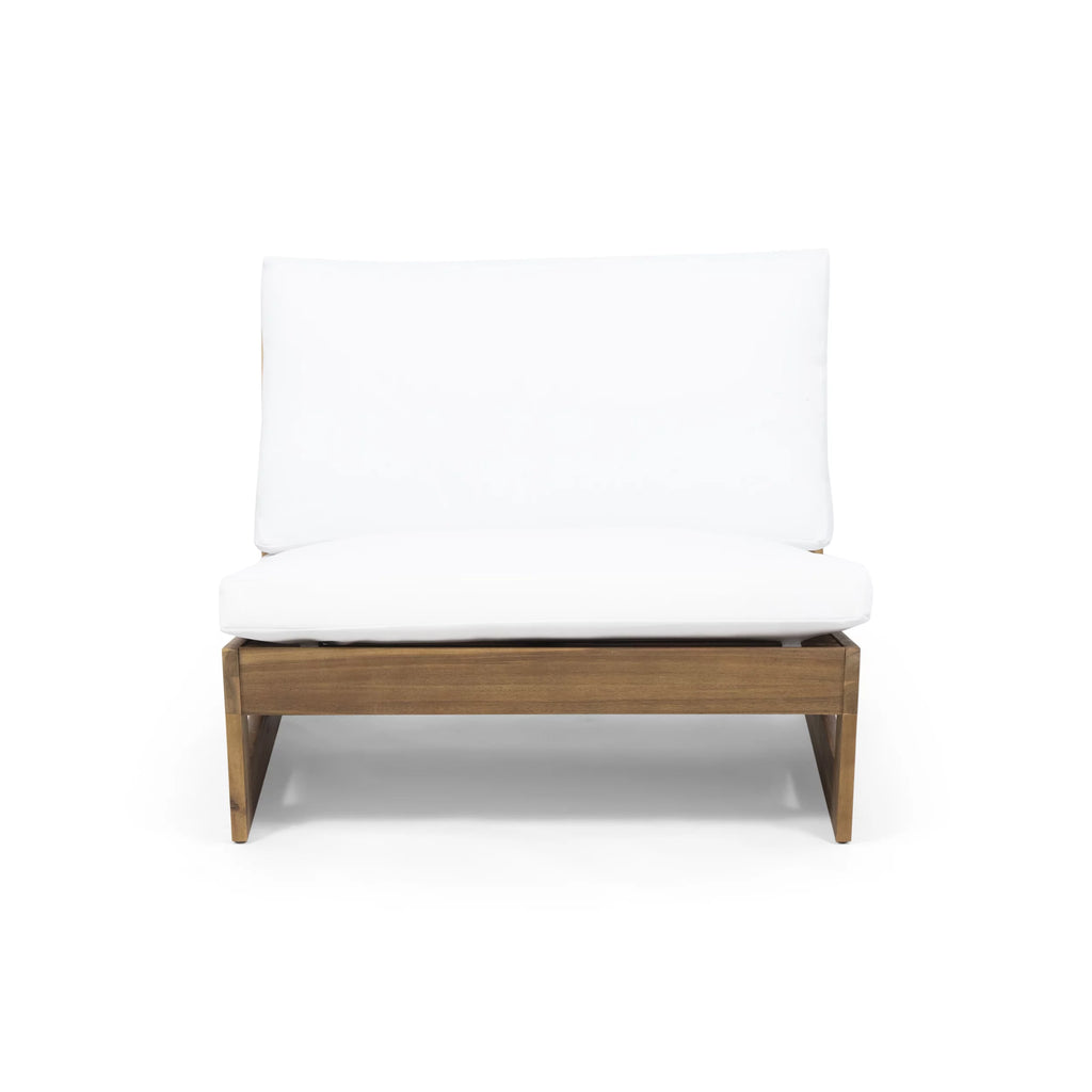Acacia Wood Club Chair with Cushions C332