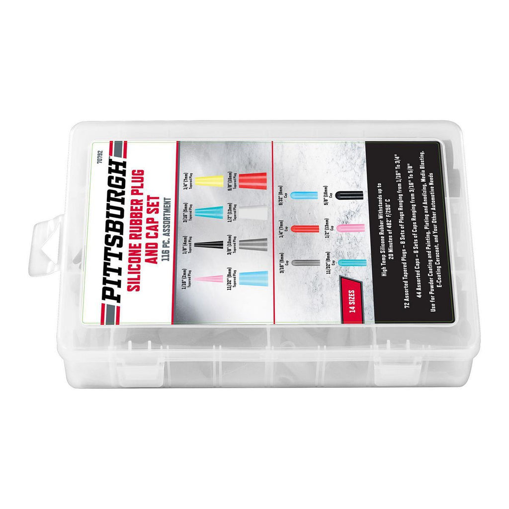 Silicone Rubber Plug and Cap Set, 116-Piece G5129