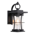 Waterproof Wall Sconce Light Fixture with Clear Glass Shade C94895