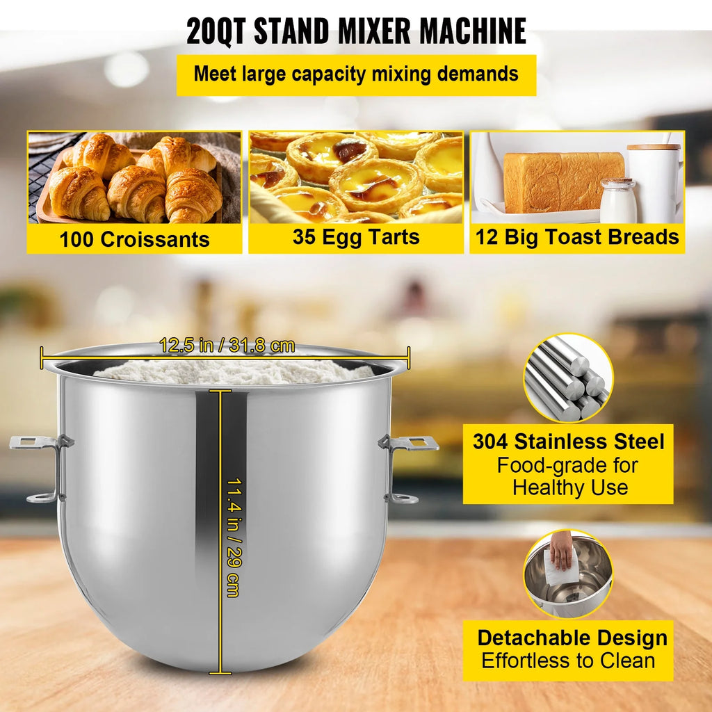Commercial Electric Food Mixer 20Qt 3 Speeds J744