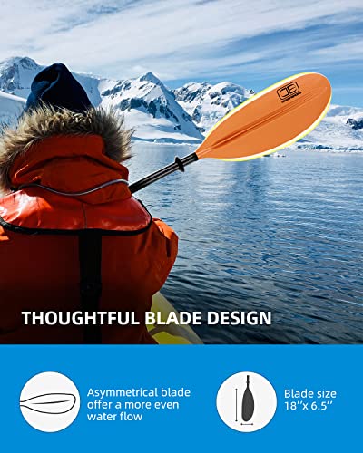 Carbon Fiber Kayak Paddle 90.5in/230cm with Paddle Leash Y871358