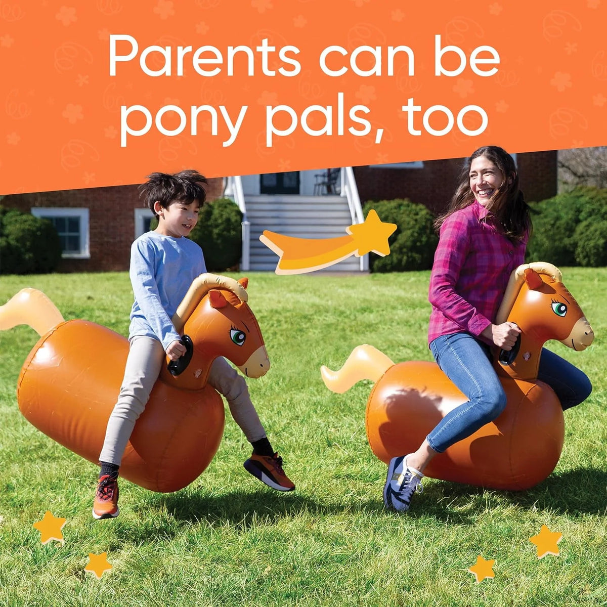 Inflatable Bouncy Horse Set of 2 T916