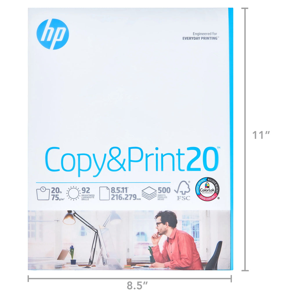 20lb 8.5 x 11 500 Sheets Copy Paper U210247