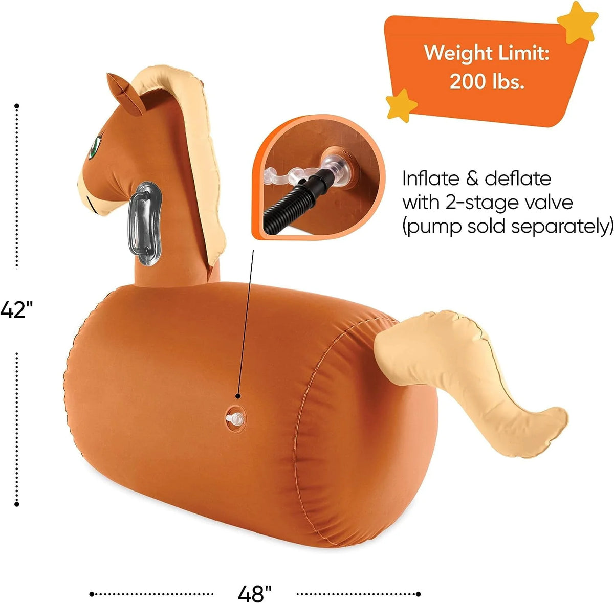 Inflatable Bouncy Horse Set of 2 T916