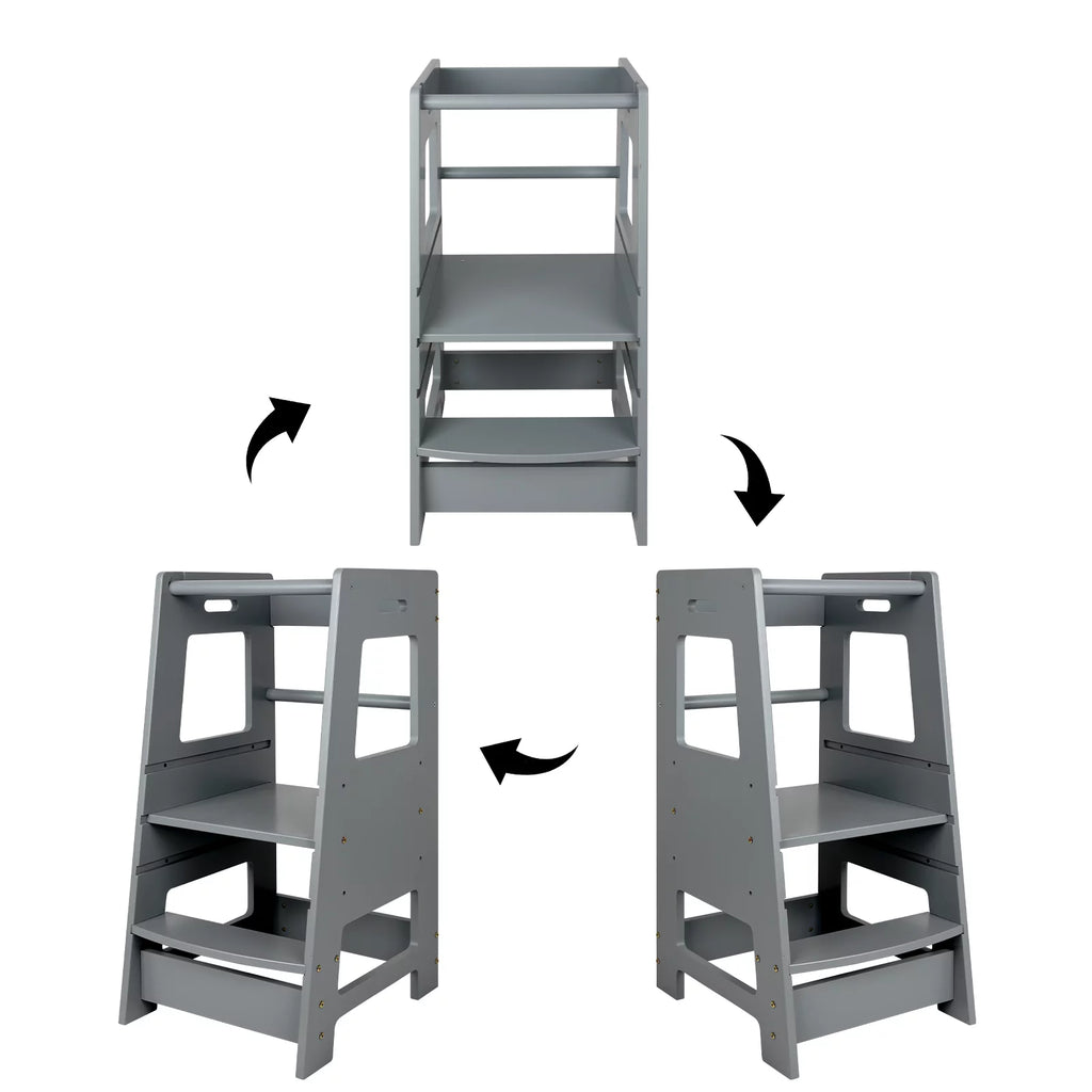 Wooden Adjustable Kids Step Stool I908