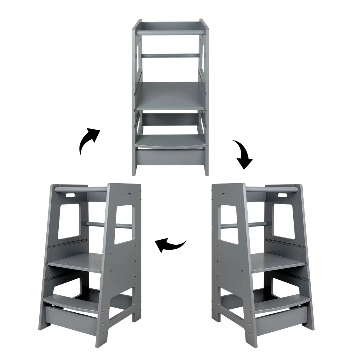 Wooden Adjustable Kids Step Stool I908