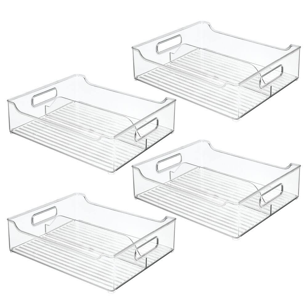4 Pack Clear Plastic Food Storage Bin L267