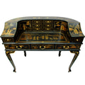 48" Handpainted Black Lacquered Writing Desk B1854