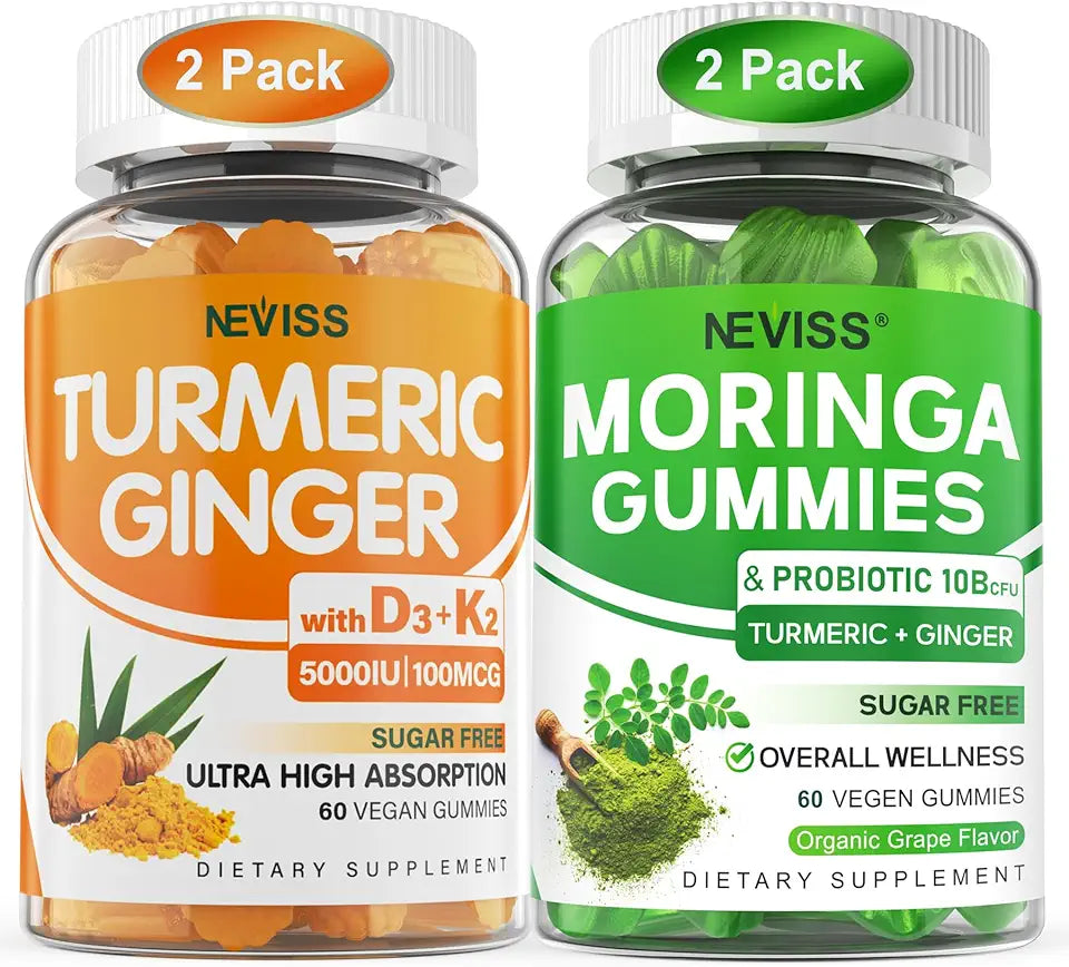 Turmeric Ginger Gummies + Moringa Gummies B451196