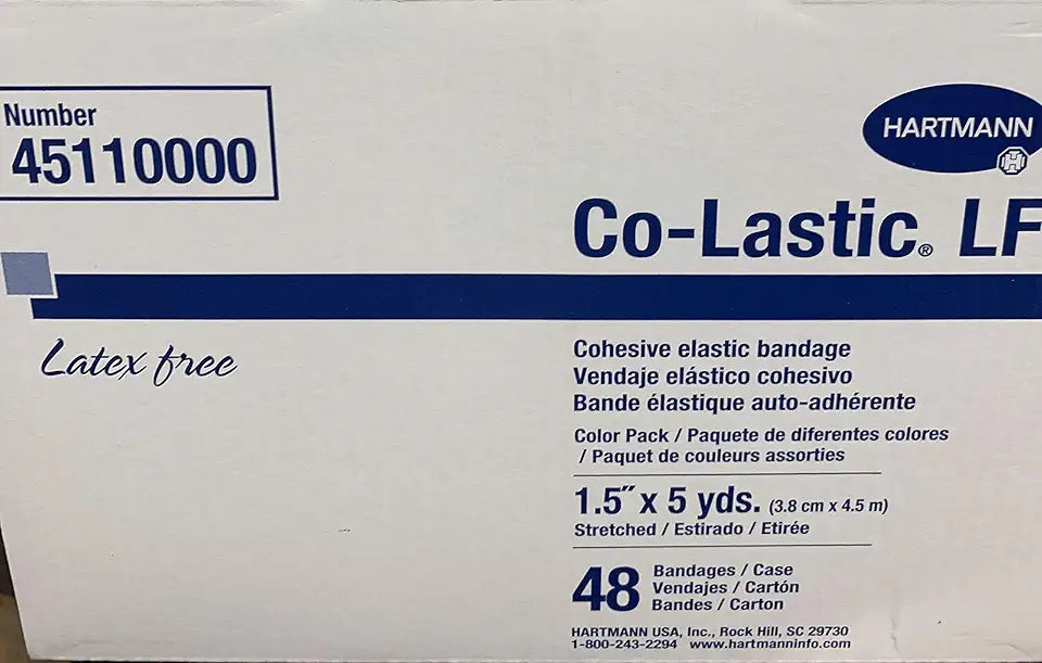 Cohesive Elastic Bandage, Latex Free, 1-1/2 Width, 5 yd. Length, Pack of 48 N40180