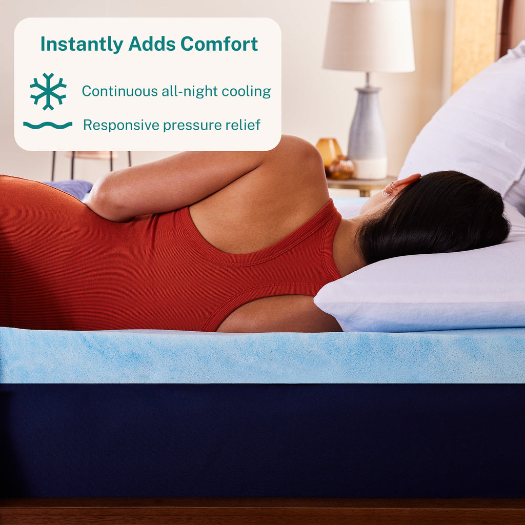 Gel Memory Foam Mattress Topper, King, 3 inch R1244