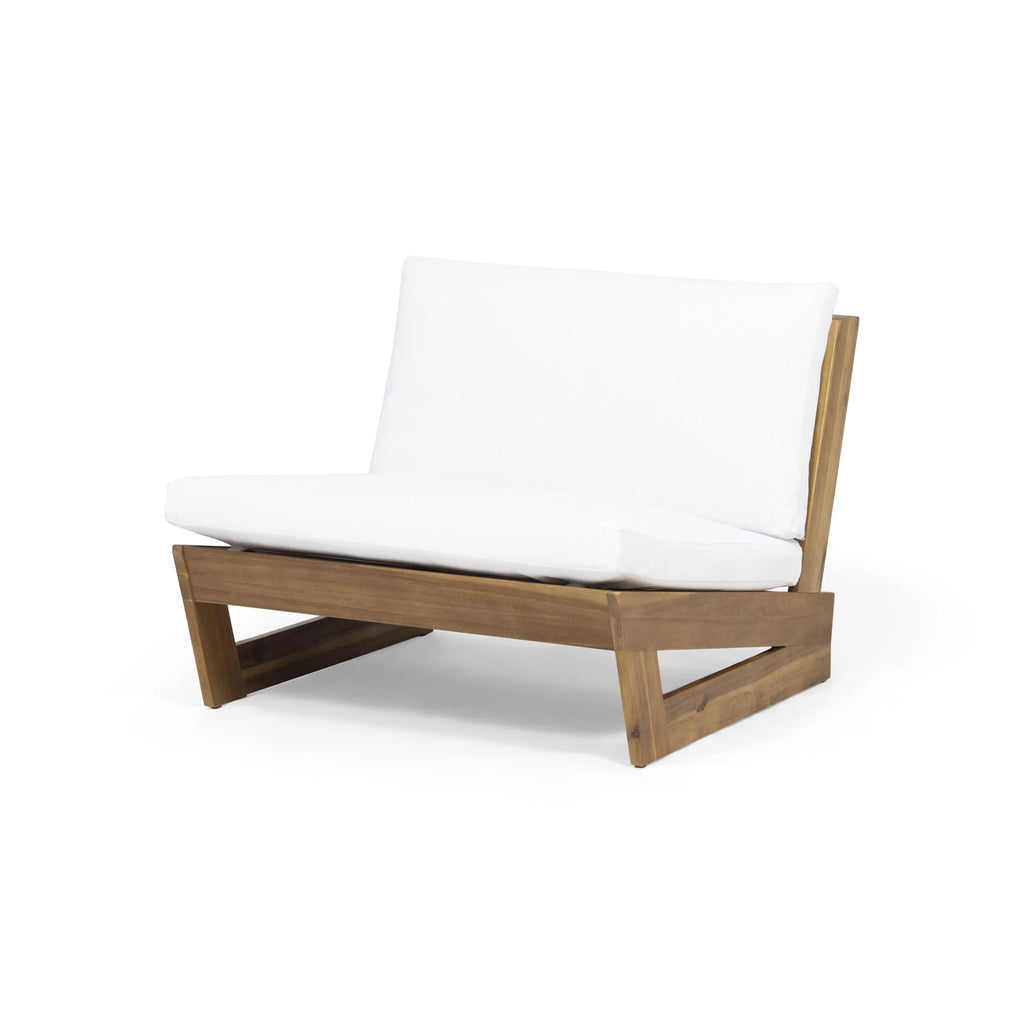 Acacia Wood Club Chair with Cushions C332
