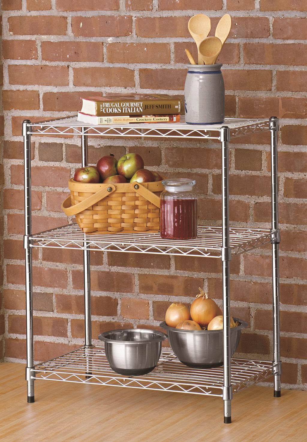 Chrome Wire 3-Tier 750lb Capacity W151554