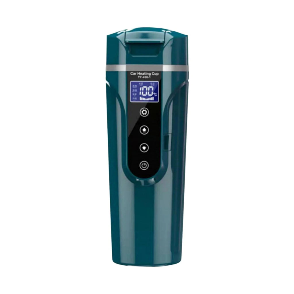 Green Car Heating Cup Water Boiler with LCD Display T66201