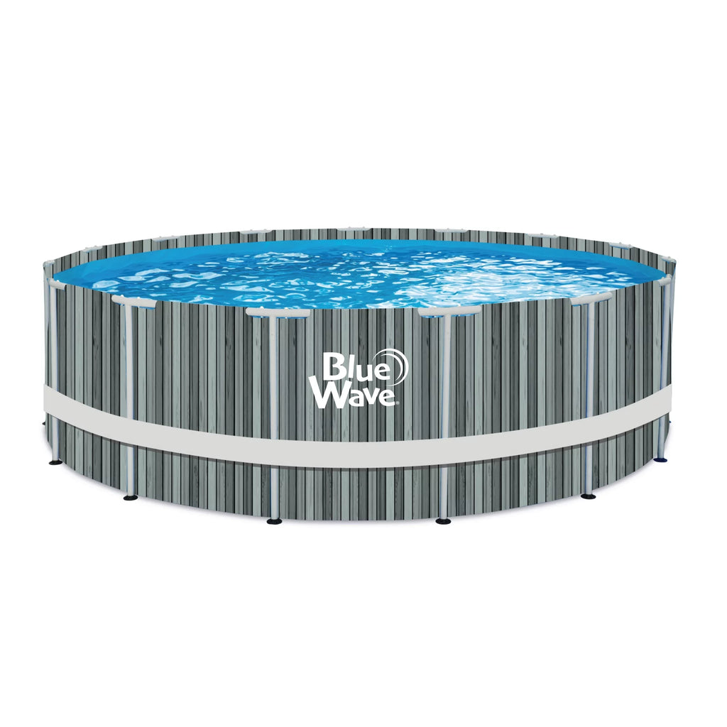 15-ft Round 48-in Deep Above Ground Swimming Pool with Cover I884