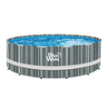 15-ft Round 48-in Deep Above Ground Swimming Pool with Cover I884