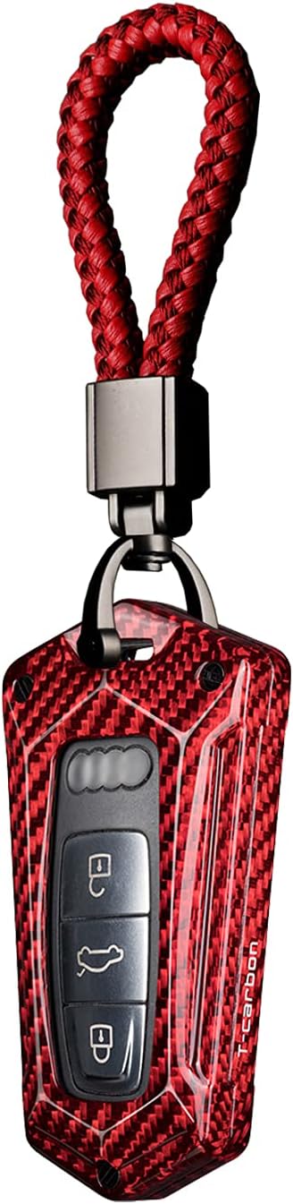 Carbon Fiber Key Fob Cover Case Black Pack of 2 B643799