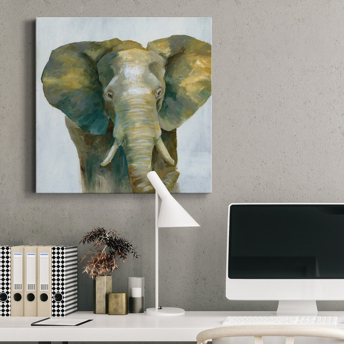 Jade Elephant Gallery Wrapped Canvas U250