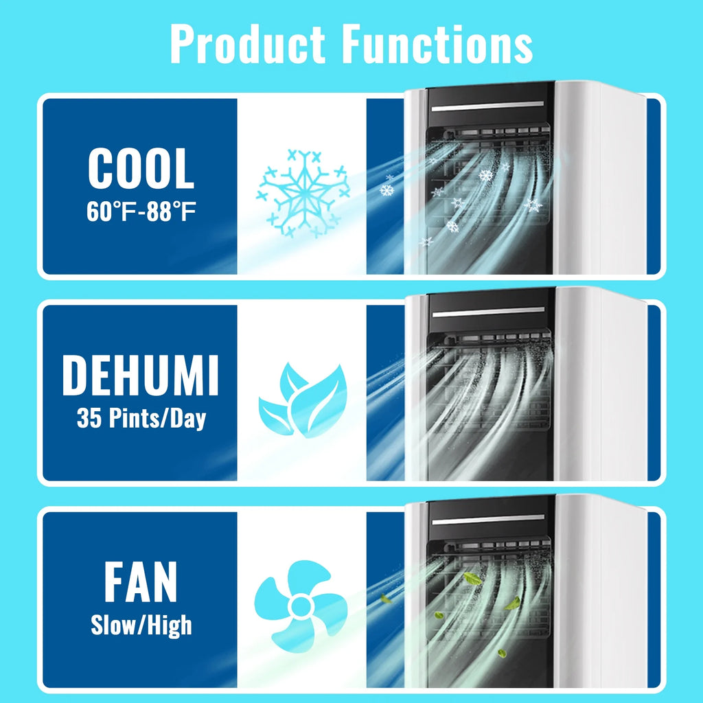 Compact 8000 BTU 3-in-1 Air Conditioner J311676