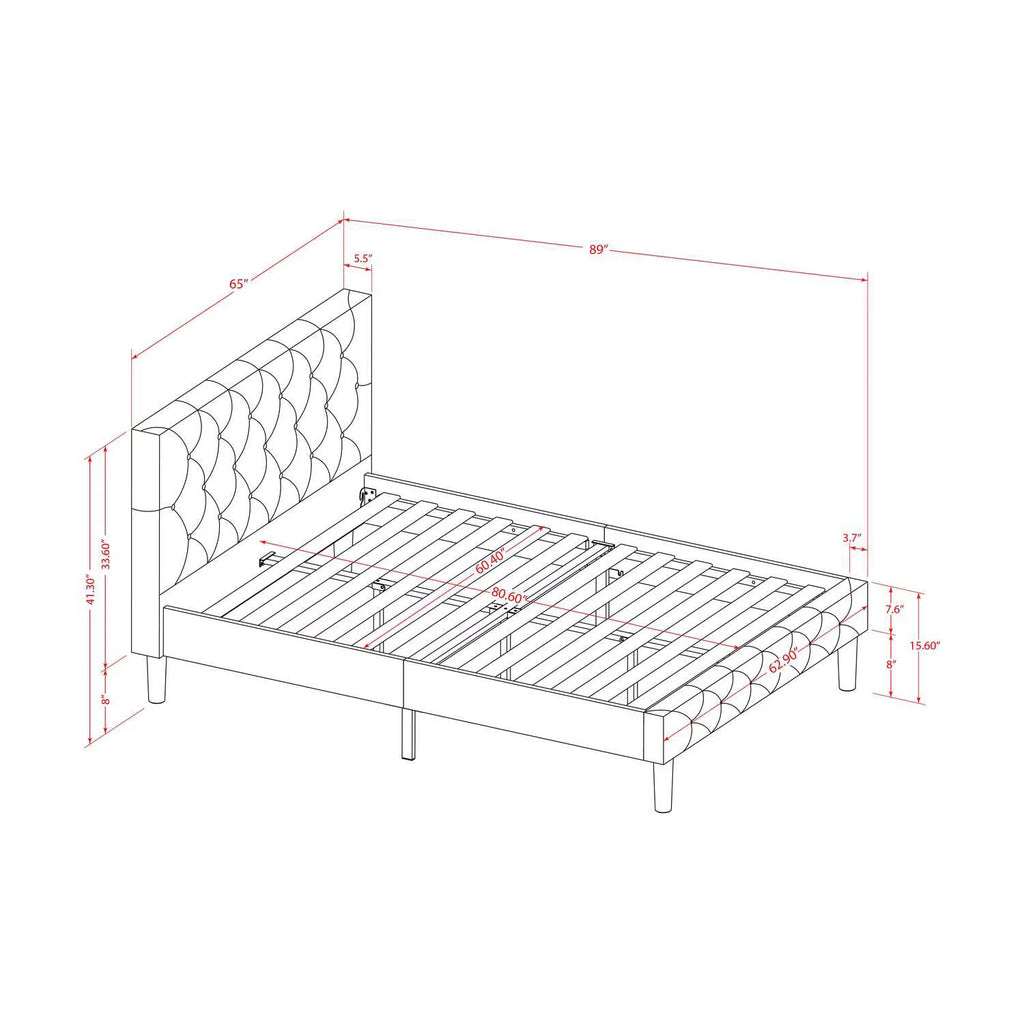 3 Pieces Wood Queen Bedroom Set I150373