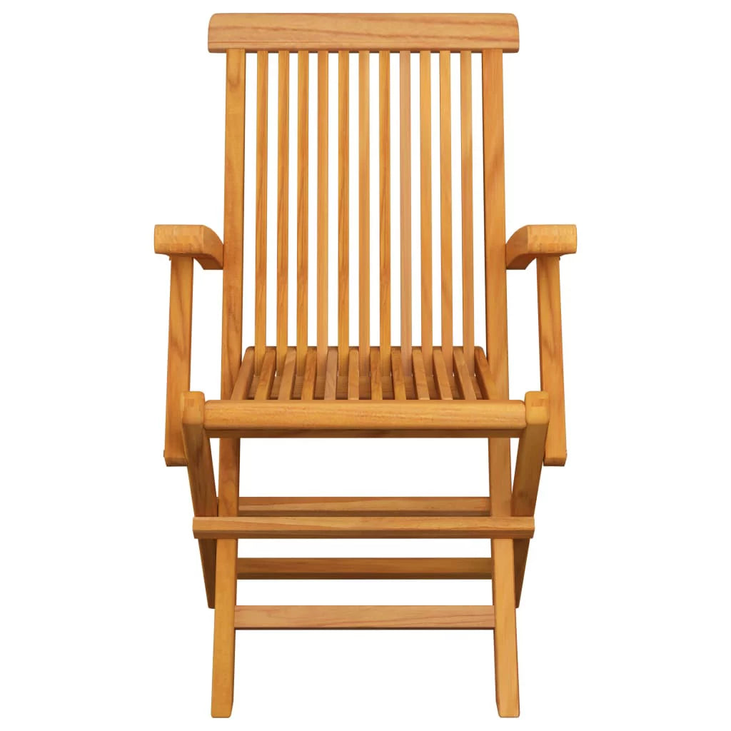 Patio Chairs with Cream Cushions 4 pcs Solid Teak Wood Y9307