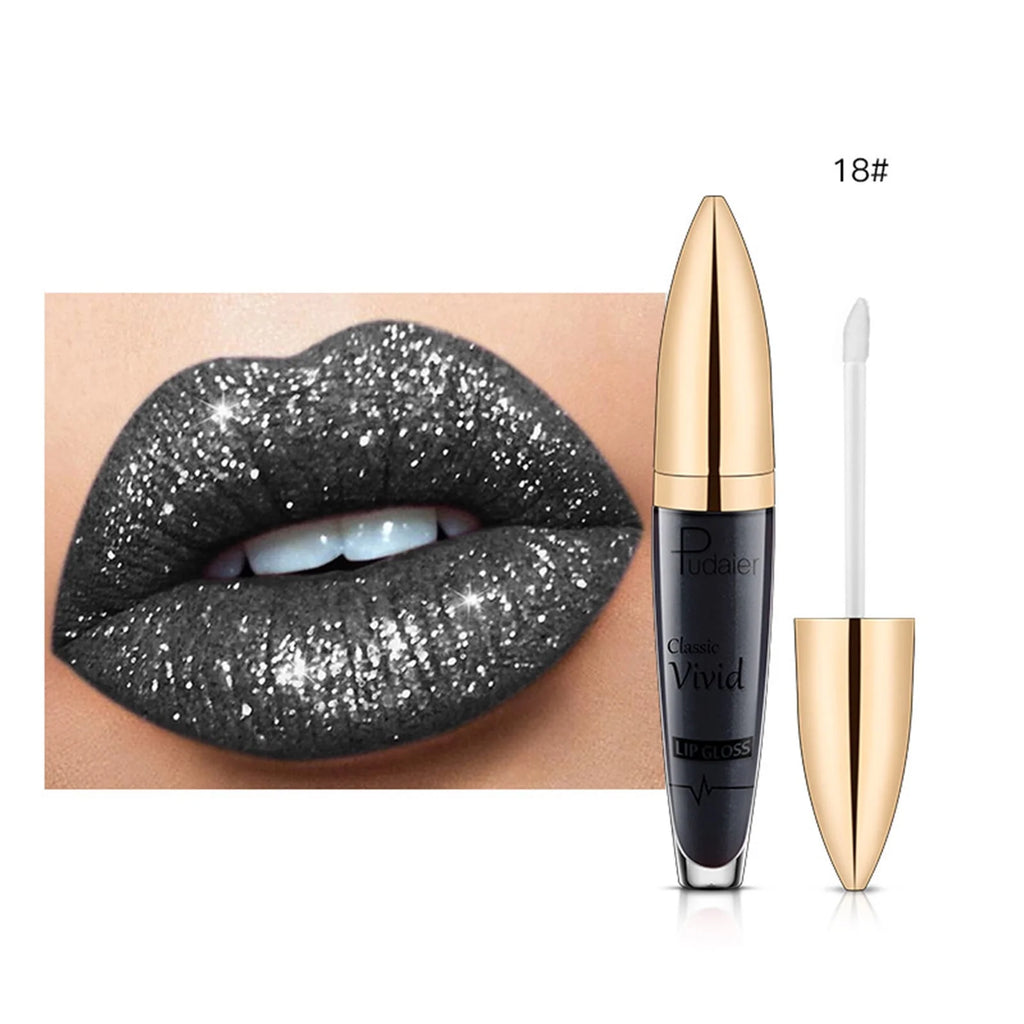 Shiny Long Lasting Glitter Lipstick, 5ml F1734