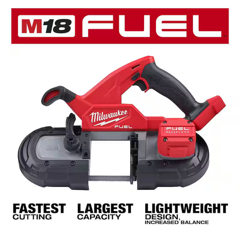 18-V Lithium-Ion Brushless Cordless Compact Bandsaw with Hammer Drill/Driver X9460
