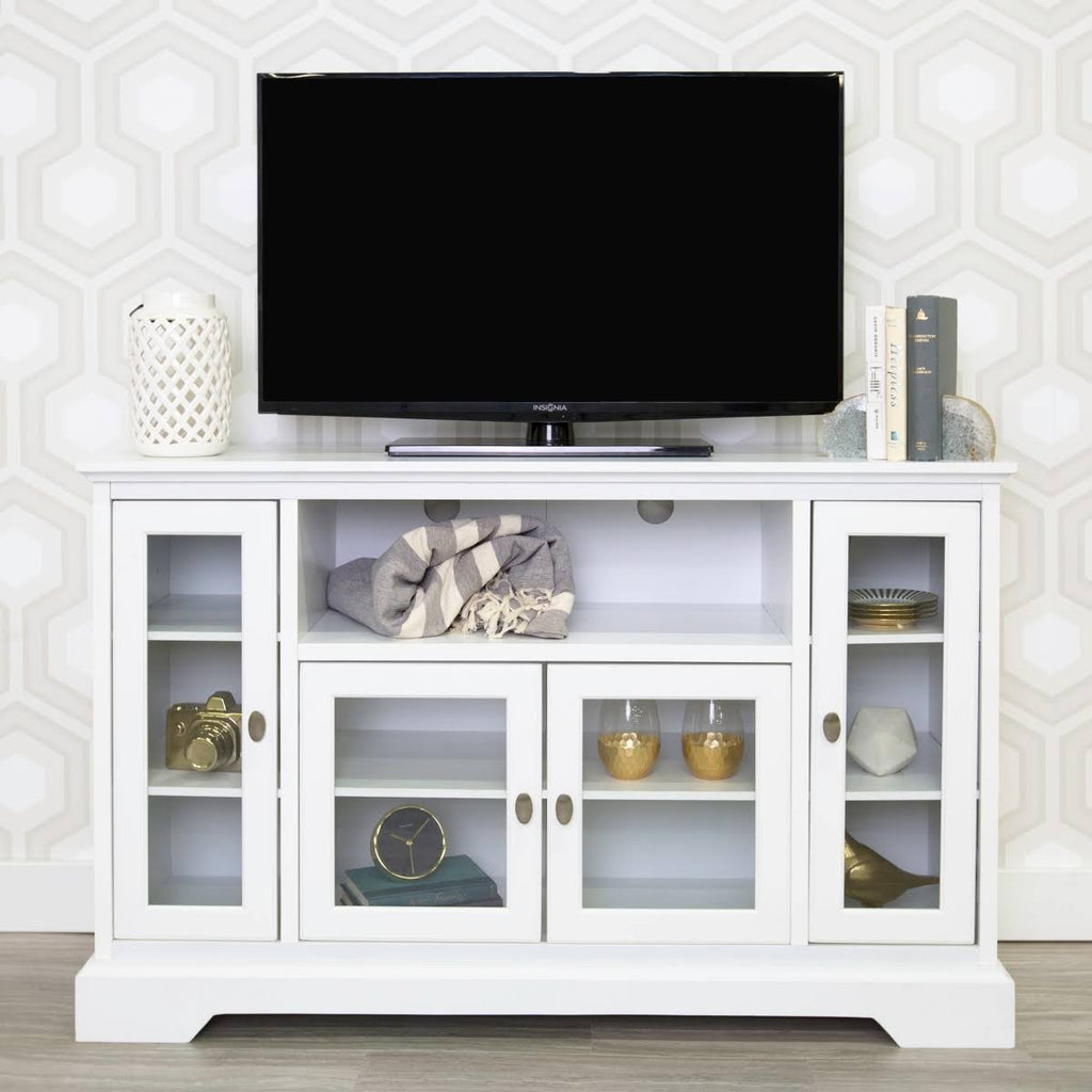 52x22 Wood TV Media Stand Storage Console I2353