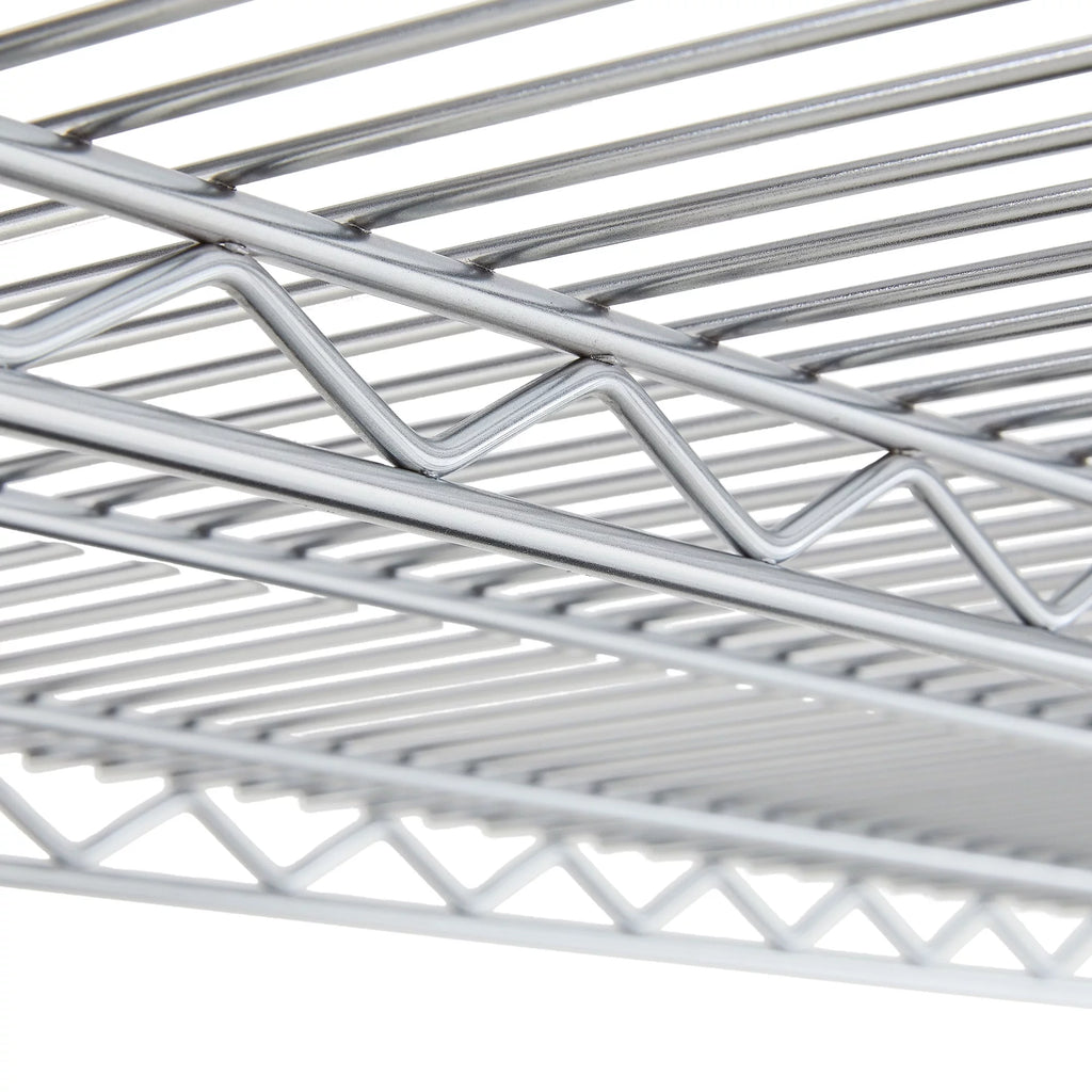 4 Shelf Wire Shelf Unit Chrome 4000 lb R720