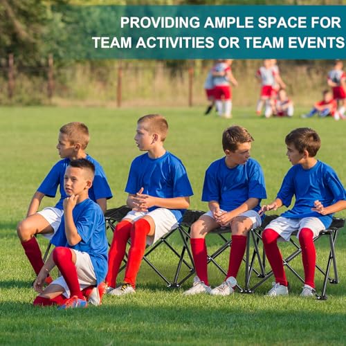 Folding 6 Seats Portable Sports Team Bench with Storage Bag N8588