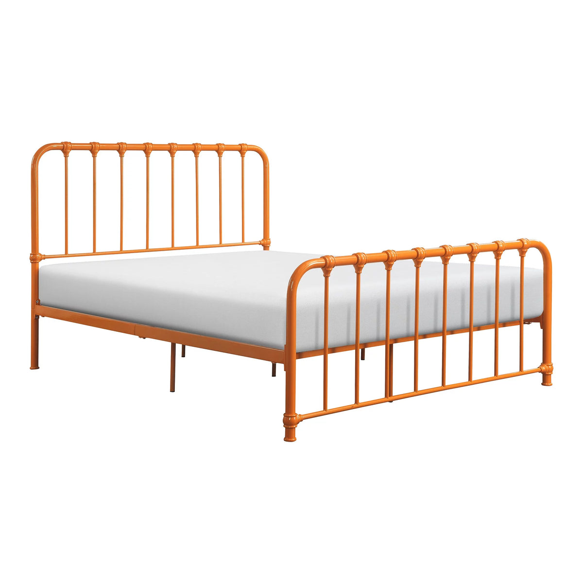 Metal Platform Bed Full Navy Blue L929