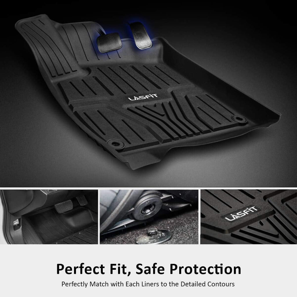 Black TPE Floor Liners for Honda Accord Sedan 2018-2022 T7492