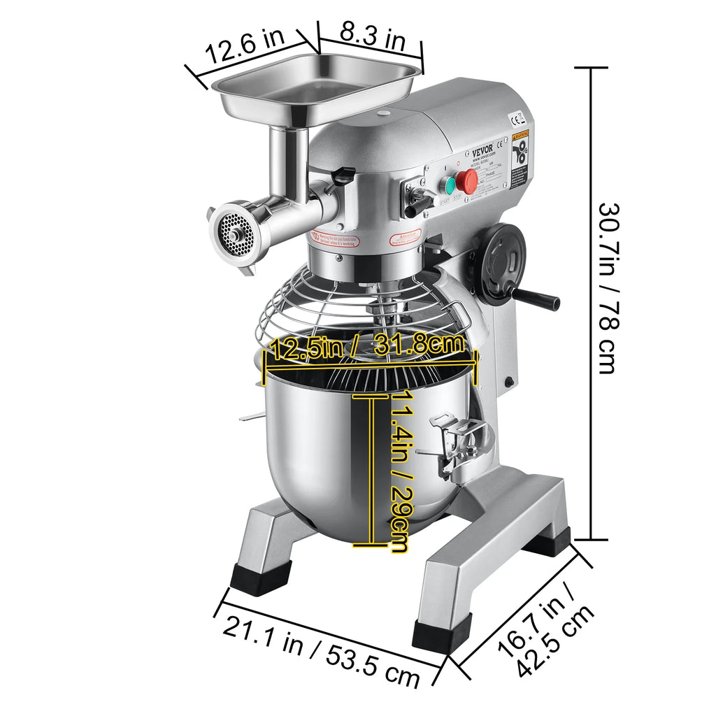 Commercial Electric Food Mixer 20Qt 3 Speeds J744