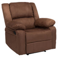 Chocolate Brown Microfiber Recliner V8887