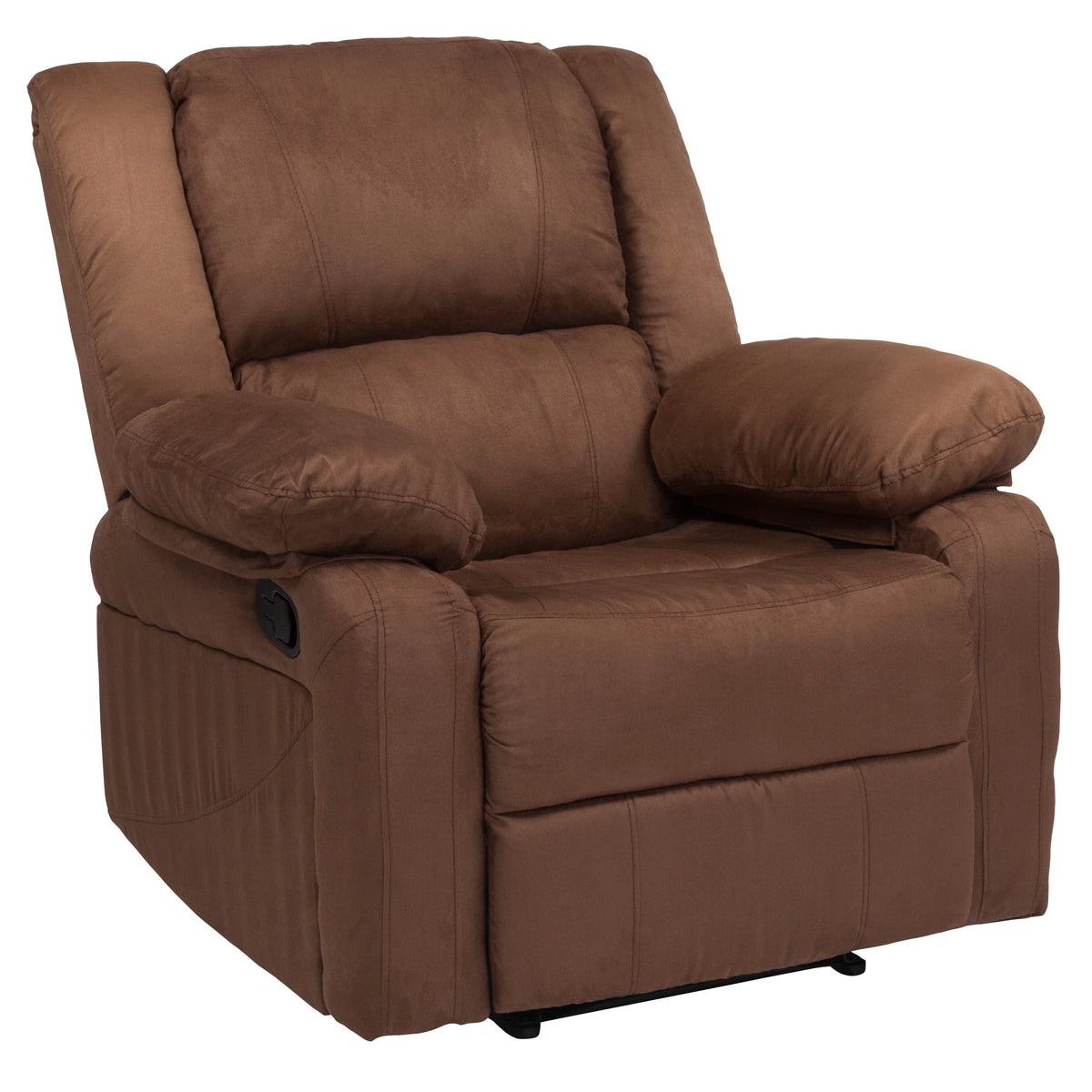 Chocolate Brown Microfiber Recliner V8887