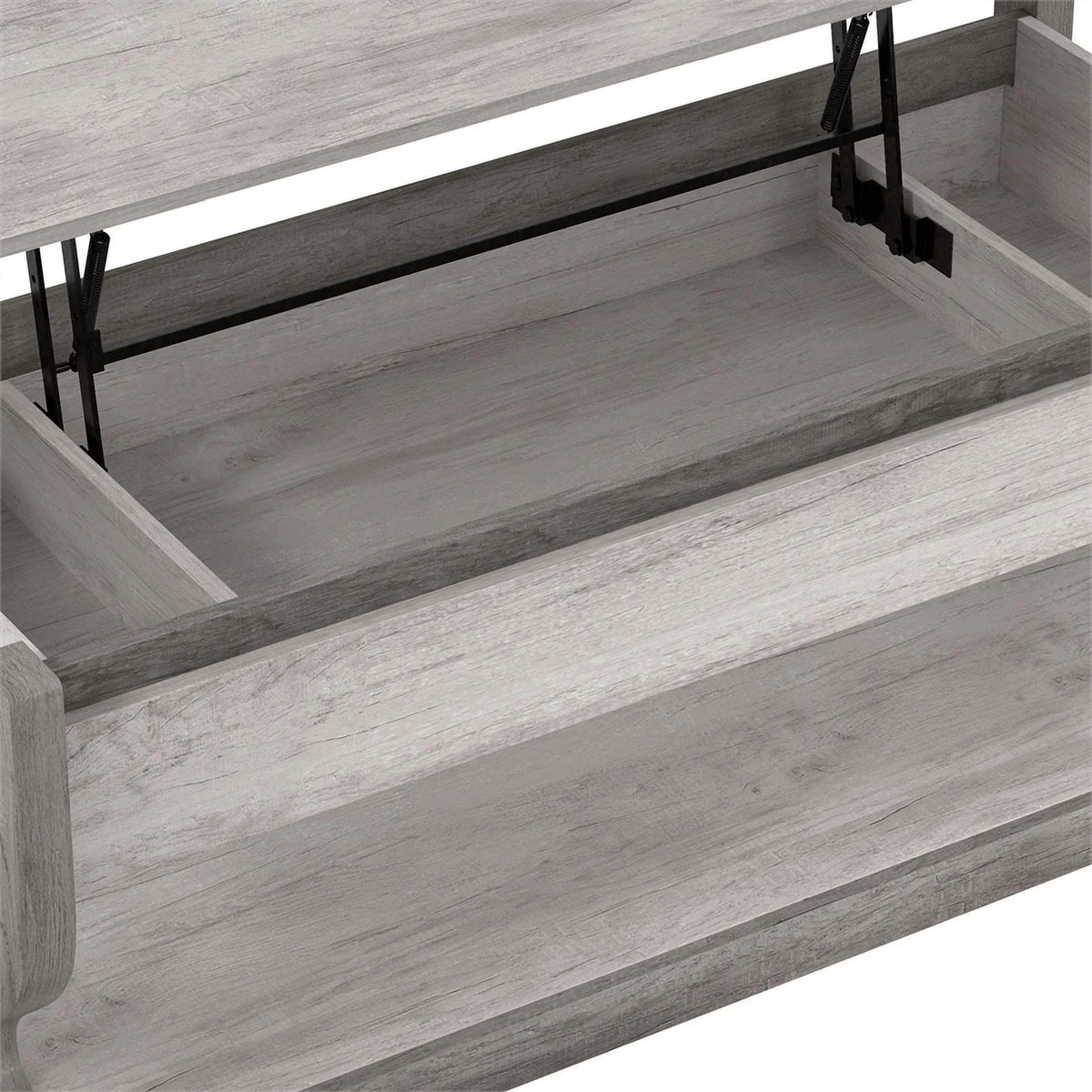 Wood 2-Piece Coffee Table Set in Coastal White F686