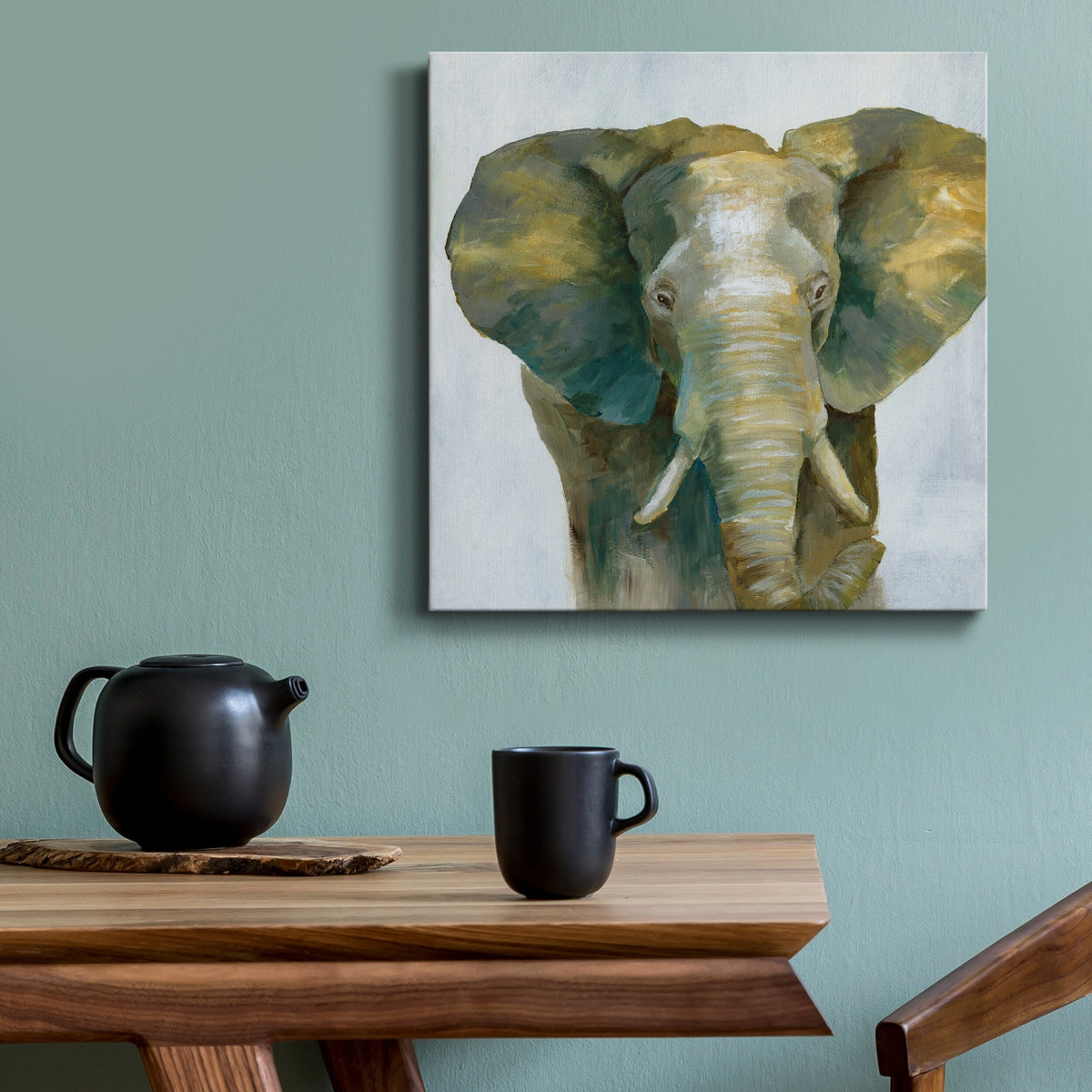 Jade Elephant Gallery Wrapped Canvas U250