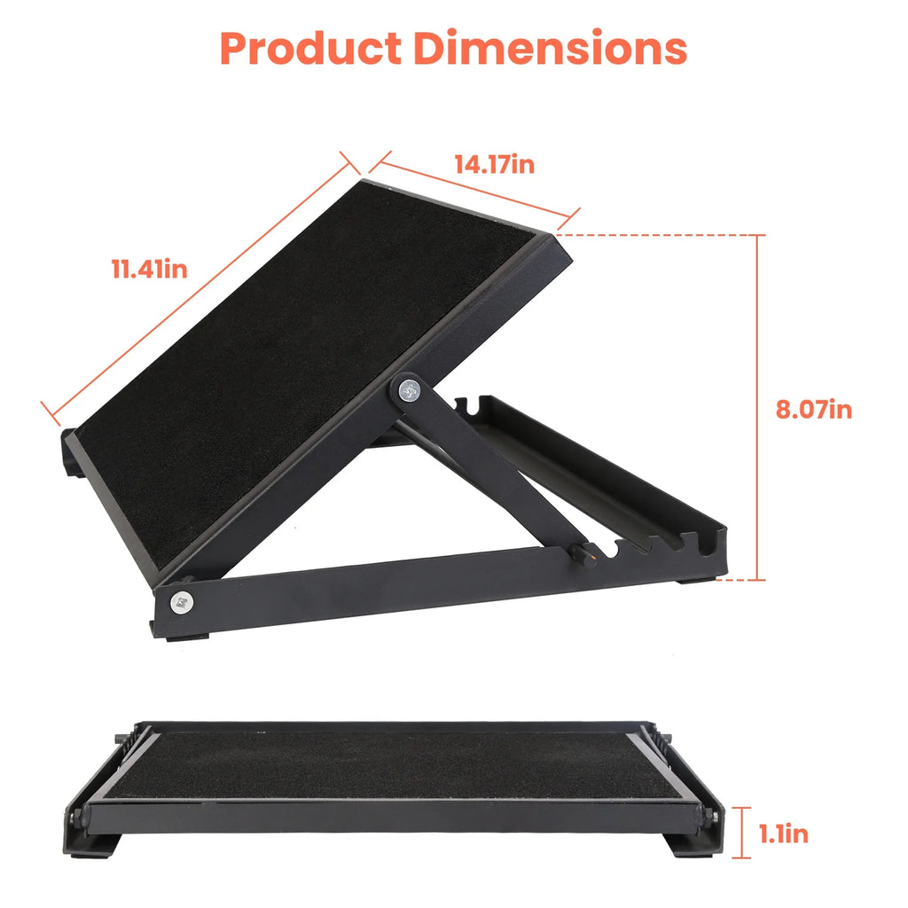 Steel Calf Stretcher Slant Board with 5 Adjustable Inclines Non-Slip Surface E103
