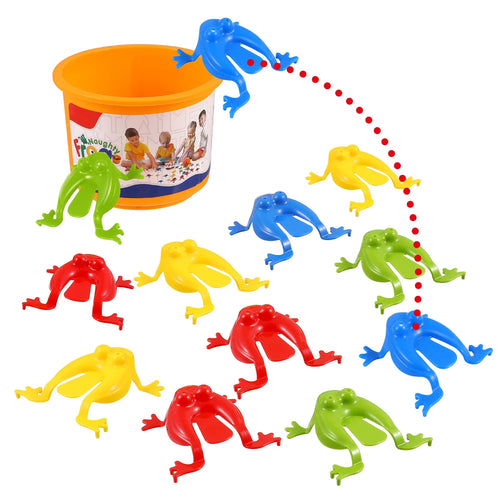 1 Set Jumping Frogs Toy with Bucket U493897